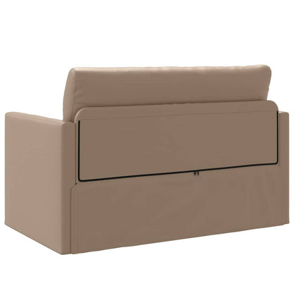 Sofa Bett Cappuccino 124 x 71 x 78 cm Kunstleder