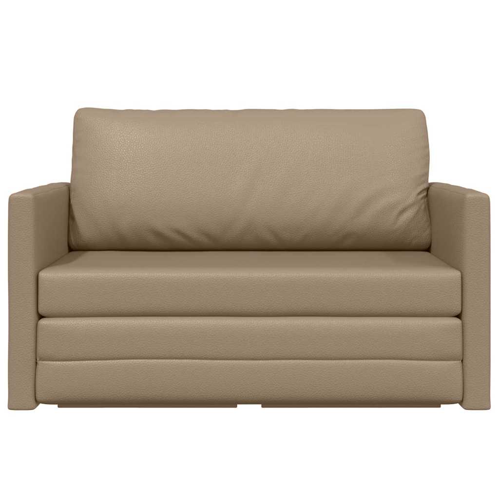 Sofa Bett Cappuccino 124 x 71 x 78 cm Kunstleder