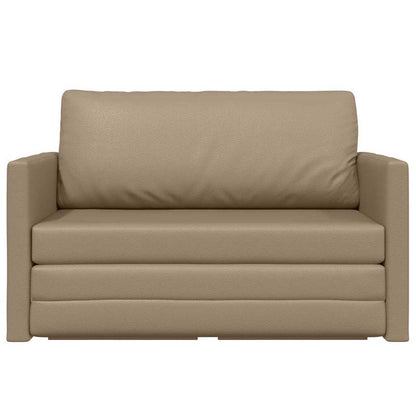 Sofa Bett Cappuccino 124 x 71 x 78 cm Kunstleder
