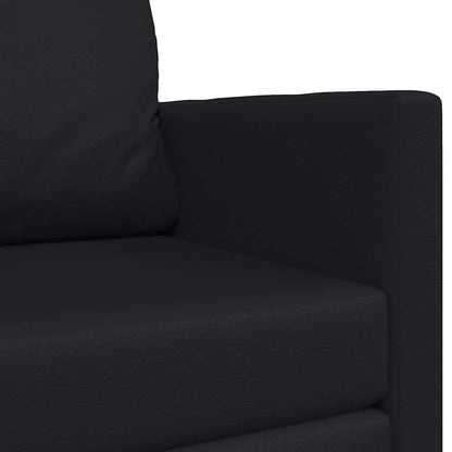 Sofa Bett Schwarz 124 x 71 x 78 cm Kunstleder