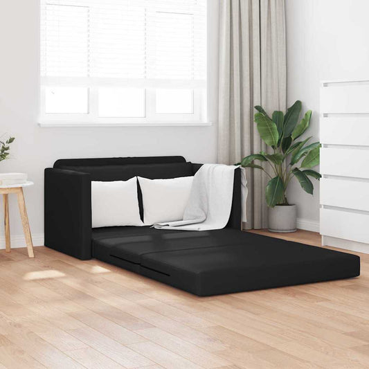 Sofa Bett Schwarz 124 x 71 x 78 cm Kunstleder