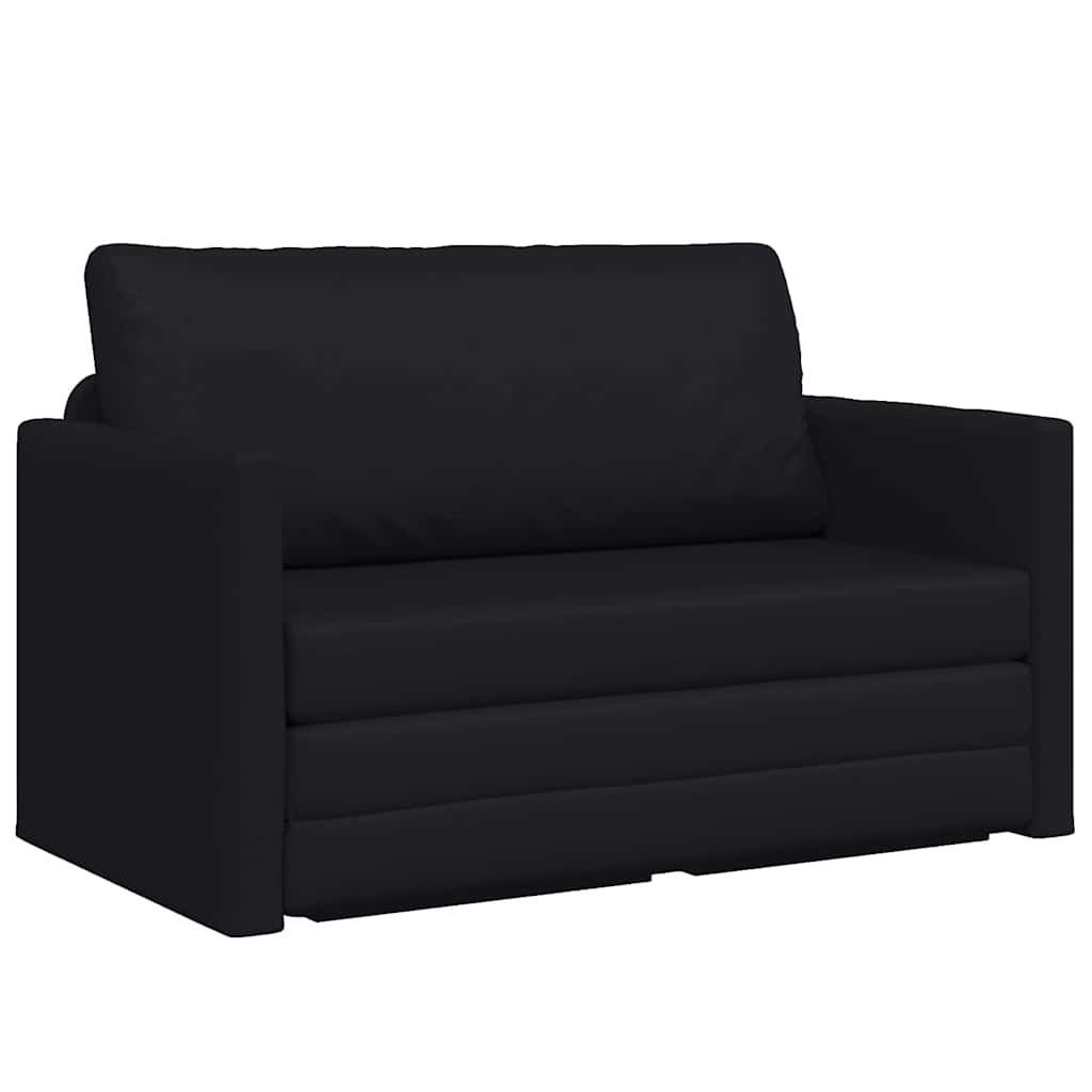 Sofa Bett Schwarz 124 x 71 x 78 cm Kunstleder