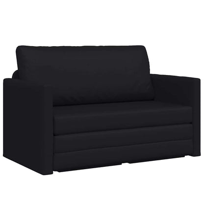 Sofa Bett Schwarz 124 x 71 x 78 cm Kunstleder