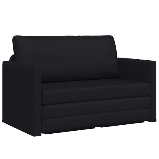 Sofa Bett Schwarz 124 x 71 x 78 cm Kunstleder