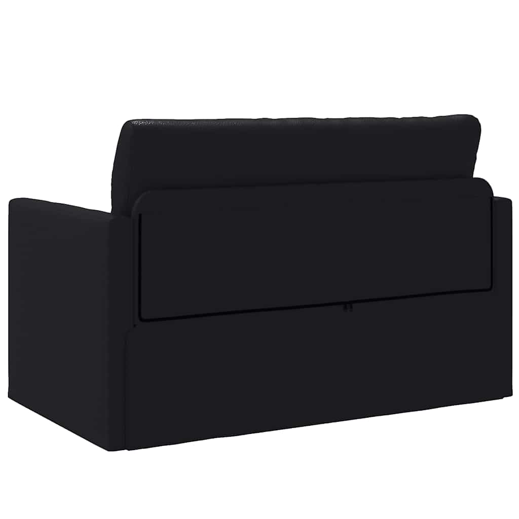 Sofa Bett Schwarz 124 x 71 x 78 cm Kunstleder
