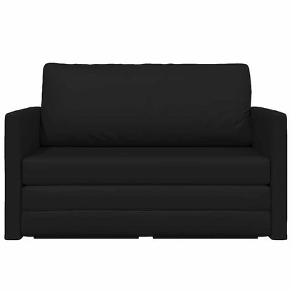 Sofa Bett Schwarz 124 x 71 x 78 cm Kunstleder