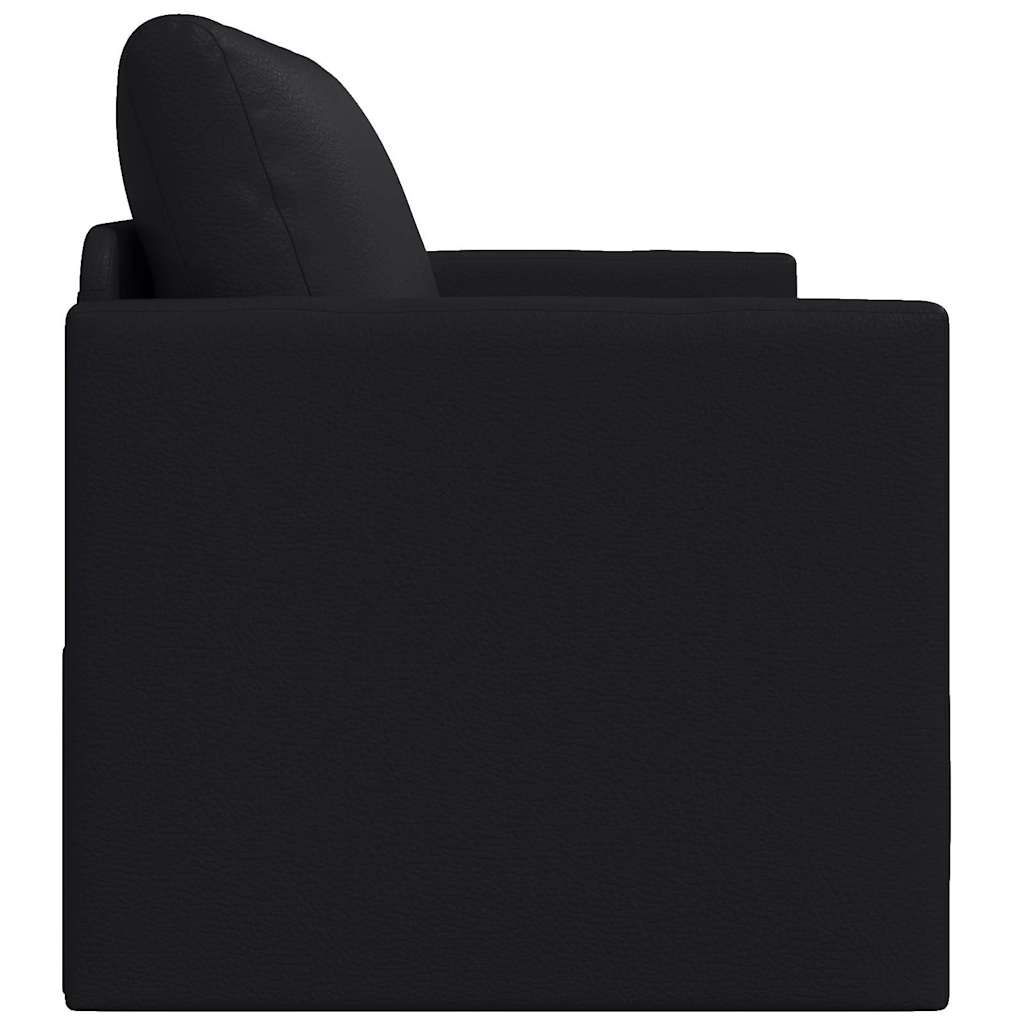 Sofa Bett Schwarz 124 x 71 x 78 cm Kunstleder
