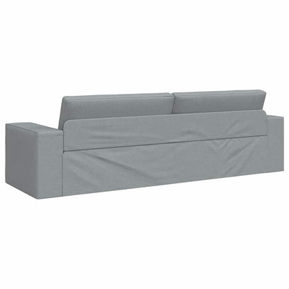 Boden-Sofa-Bett Hellgrau 245 x 78 x 77 cm Stoff