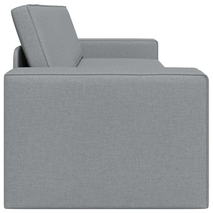 Boden-Sofa-Bett Hellgrau 245 x 78 x 77 cm Stoff