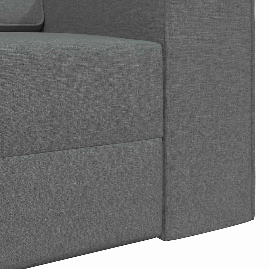 Bodensofa-Bett Dunkelgrau 245 x 78 x 77 cm Stoff