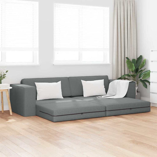 Bodensofa-Bett Dunkelgrau 245 x 78 x 77 cm Stoff