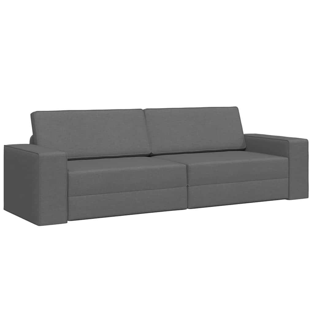 Bodensofa-Bett Dunkelgrau 245 x 78 x 77 cm Stoff