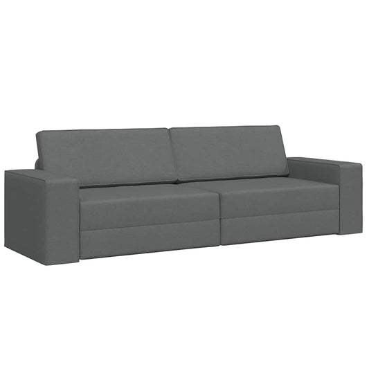 Bodensofa-Bett Dunkelgrau 245 x 78 x 77 cm Stoff