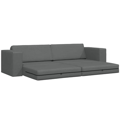 Bodensofa-Bett Dunkelgrau 245 x 78 x 77 cm Stoff