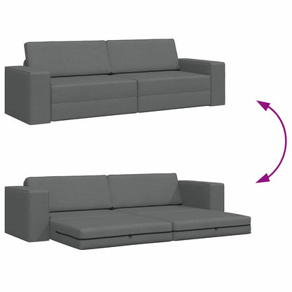 Bodensofa-Bett Dunkelgrau 245 x 78 x 77 cm Stoff