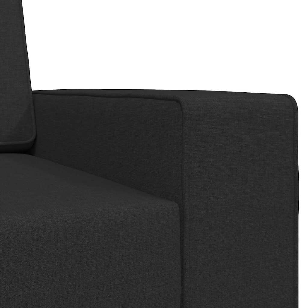 Bodensofa-Bett Schwarz 245 x 78 x 77 cm Stoff