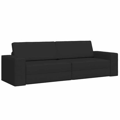 Bodensofa-Bett Schwarz 245 x 78 x 77 cm Stoff