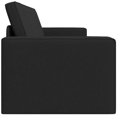 Bodensofa-Bett Schwarz 245 x 78 x 77 cm Stoff