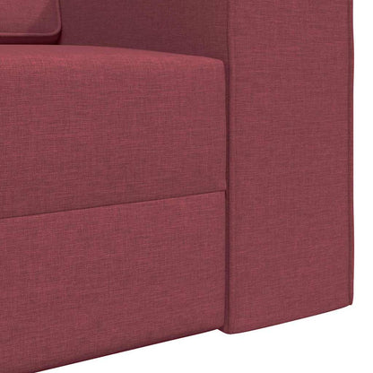 Boden-Sofa-Bett Weinrot 245 x 78 x 77 cm Stoff