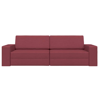 Boden-Sofa-Bett Weinrot 245 x 78 x 77 cm Stoff