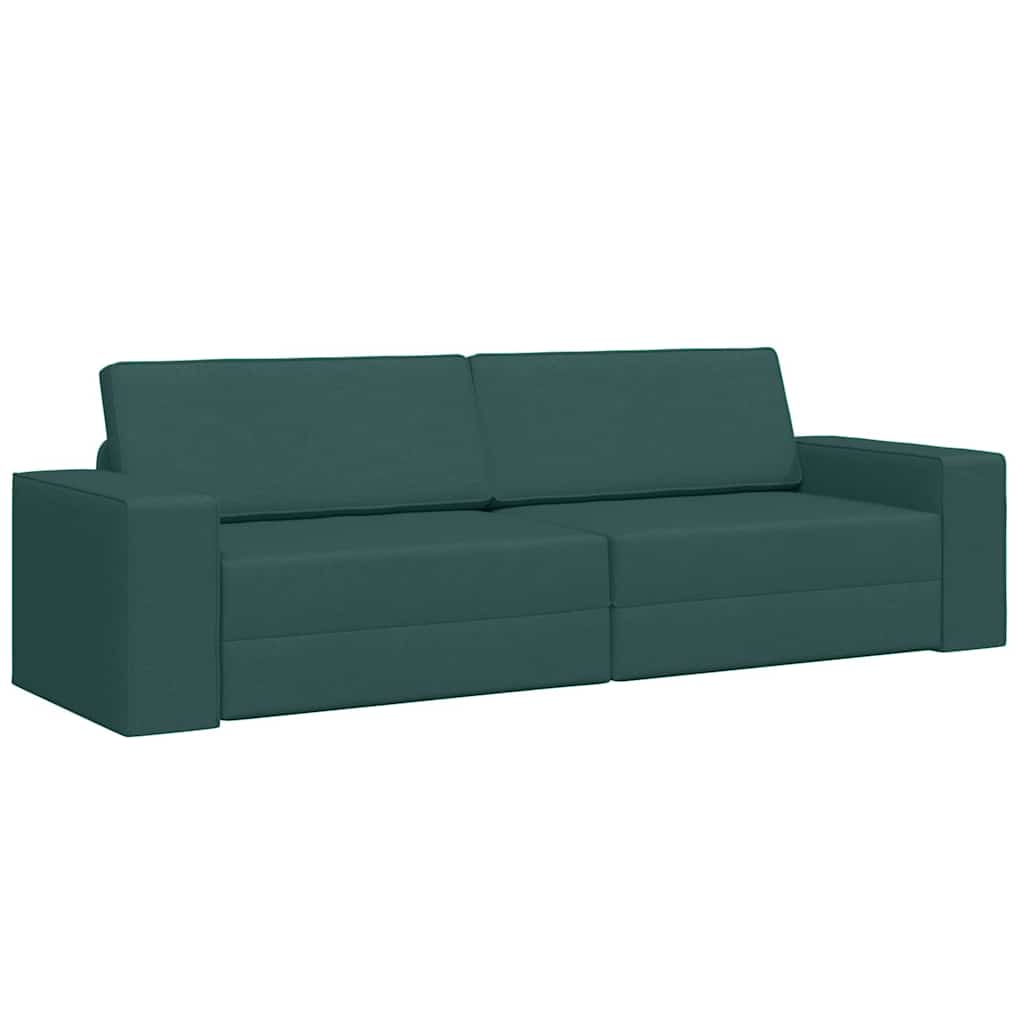 Bodensofa-Bett Dunkelgrün 245 x 78 x 77 cm Stoff