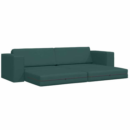 Bodensofa-Bett Dunkelgrün 245 x 78 x 77 cm Stoff
