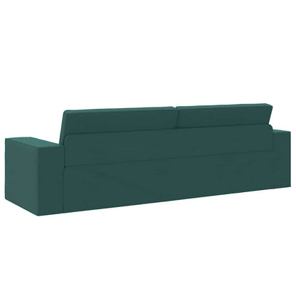 Bodensofa-Bett Dunkelgrün 245 x 78 x 77 cm Stoff