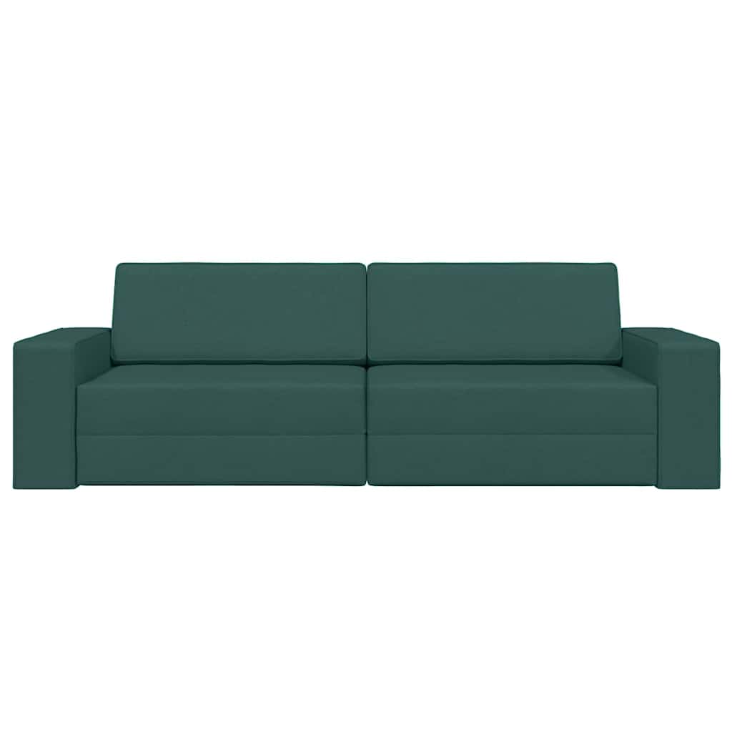 Bodensofa-Bett Dunkelgrün 245 x 78 x 77 cm Stoff