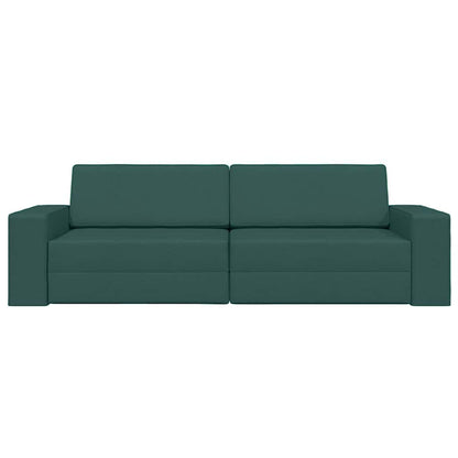 Bodensofa-Bett Dunkelgrün 245 x 78 x 77 cm Stoff