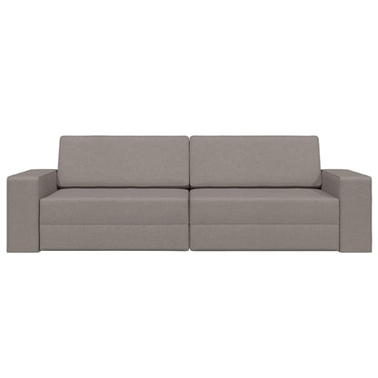 Boden-Sofa-Bett Taupe 245 x 78 x 77 cm Stoff