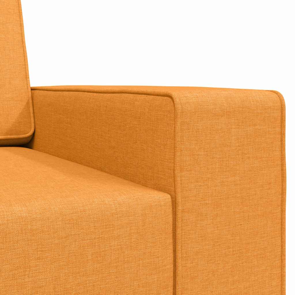 Bodensofa-Bett Dunkelgelb 245 x 78 x 77 cm Stoff