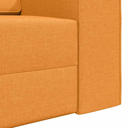 Bodensofa-Bett Dunkelgelb 245 x 78 x 77 cm Stoff