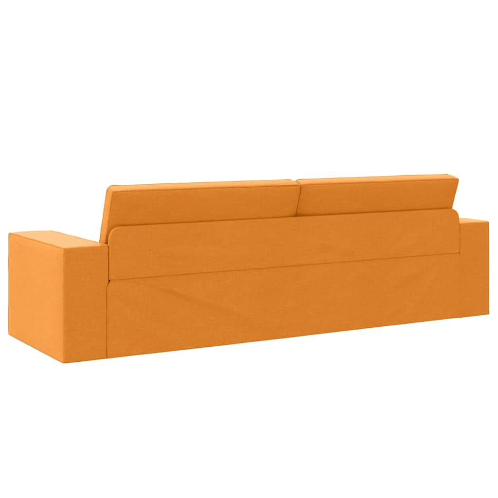 Bodensofa-Bett Dunkelgelb 245 x 78 x 77 cm Stoff