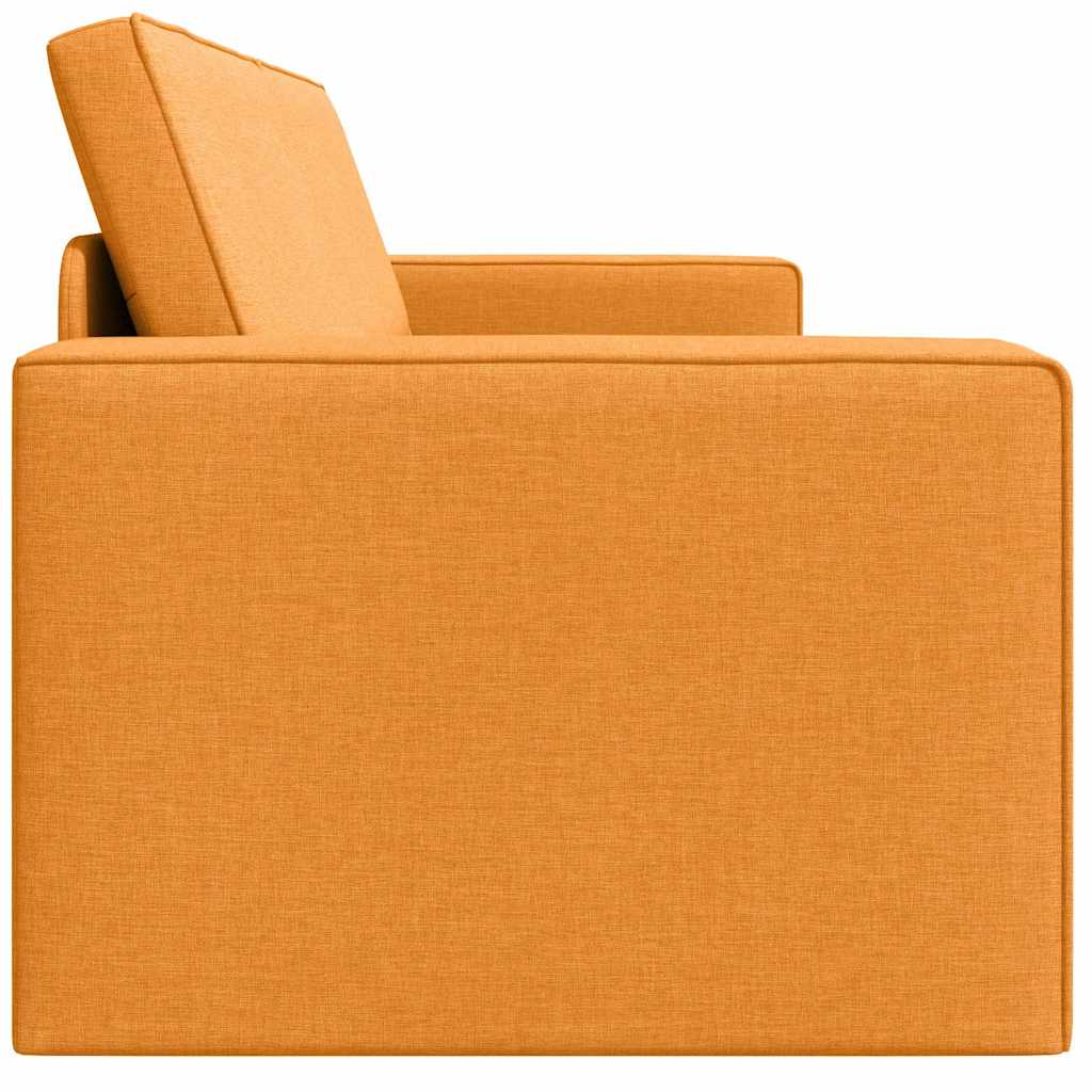 Bodensofa-Bett Dunkelgelb 245 x 78 x 77 cm Stoff
