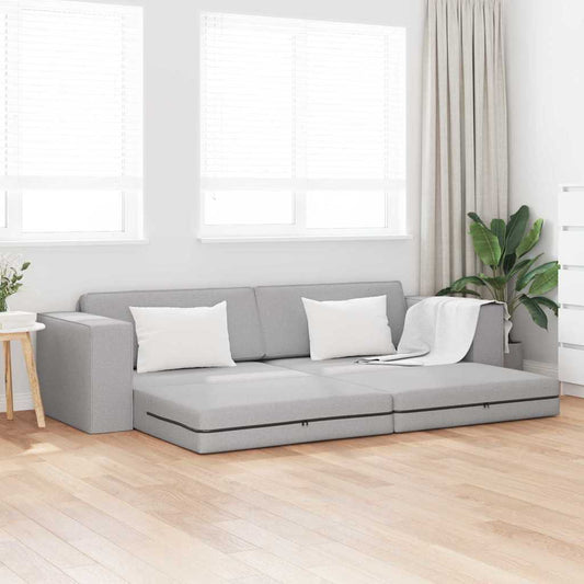 Boden-Sofa-Bett Wolkengrau 245 x 78 x 77 cm Stoff