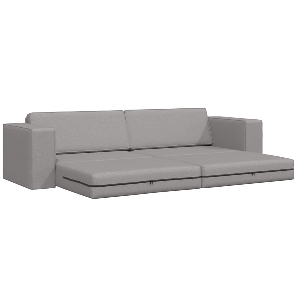 Boden-Sofa-Bett Wolkengrau 245 x 78 x 77 cm Stoff