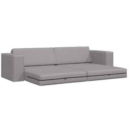 Boden-Sofa-Bett Wolkengrau 245 x 78 x 77 cm Stoff