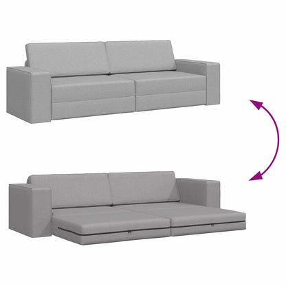 Boden-Sofa-Bett Wolkengrau 245 x 78 x 77 cm Stoff