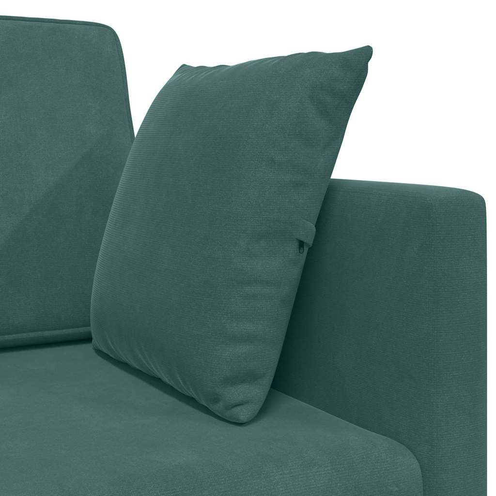 Boden-Schlafsofa Dunkelgrün 213 x 76 x 77 cm Samt
