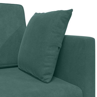 Boden-Schlafsofa Dunkelgrün 213 x 76 x 77 cm Samt
