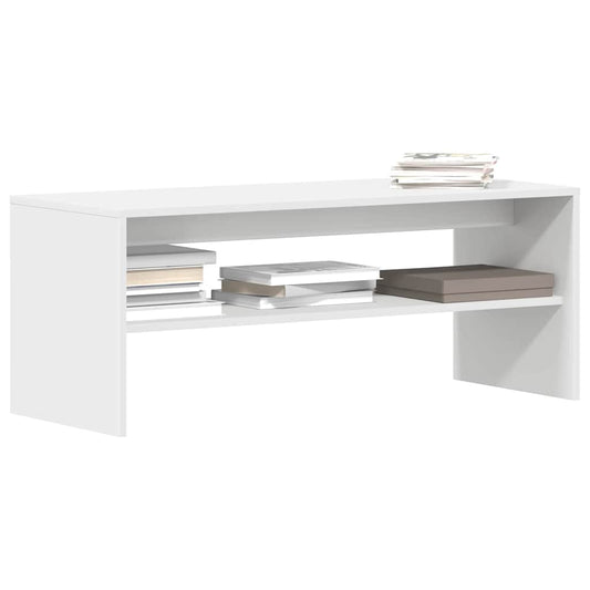 TV-skab Hvid 100x40x40 cm Træ Materiale