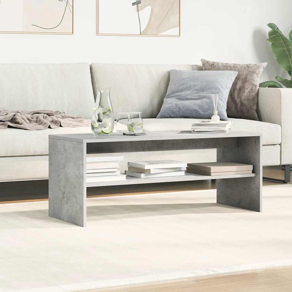 TV-Schrank Betongrau 100x40x40 cm Holzwerkstoff