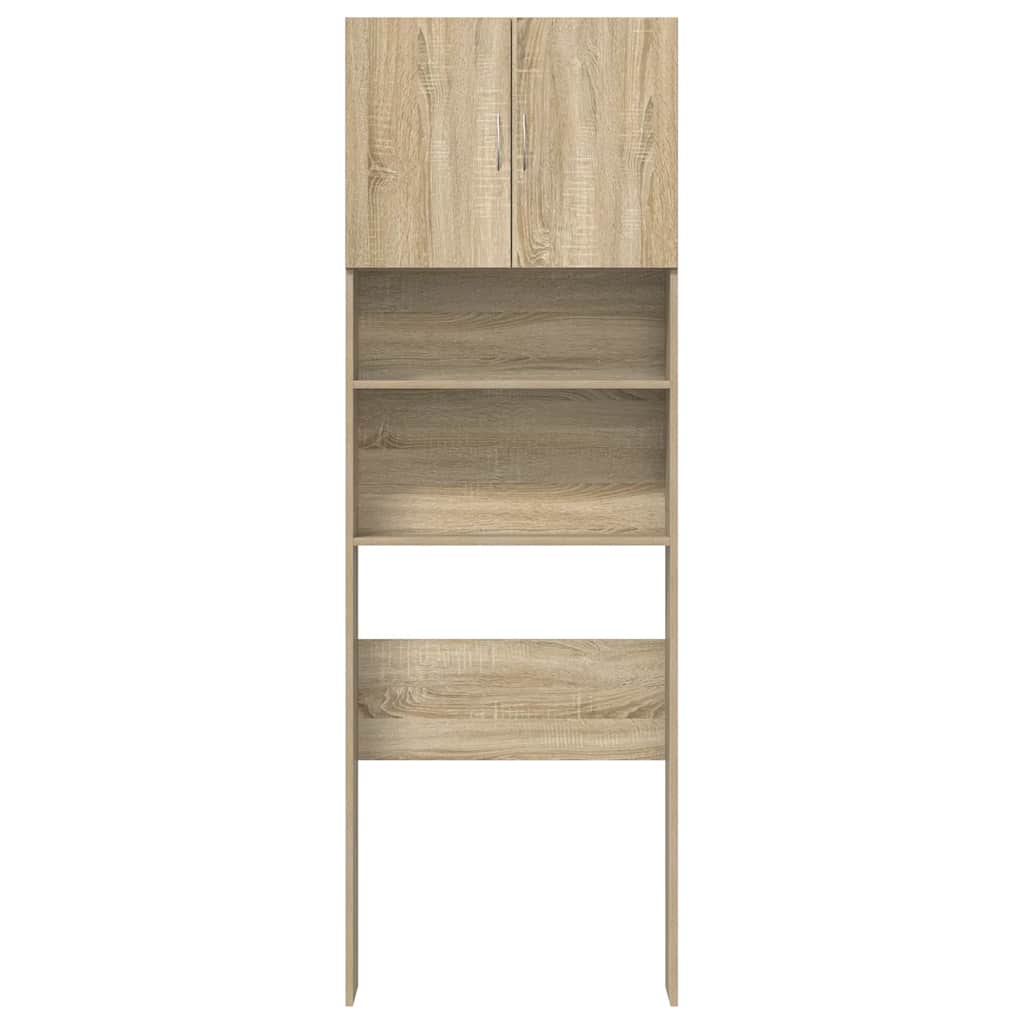 Waschmaschinenregal Sonoma-Eiche 64x24x190 cm Holzwerkstoff