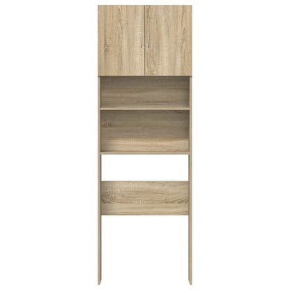 Waschmaschinenregal Sonoma-Eiche 64x24x190 cm Holzwerkstoff