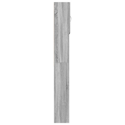 Waschmaschinenschrank Grau Sonoma 64x24x190 cm Holzwerkstoff
