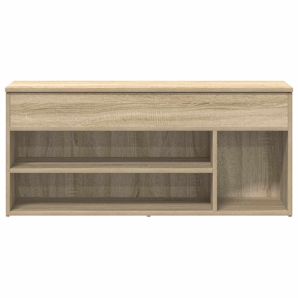 Schuhbank Sonoma-Eiche 102x30,5x45 cm Holzwerkstoff