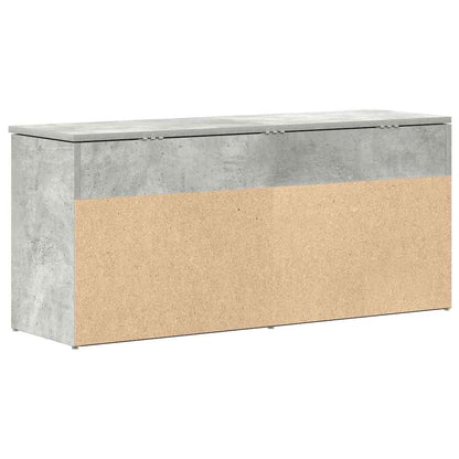 Schuhbank Betongrau 102x30,5x45 cm Holzwerkstoff