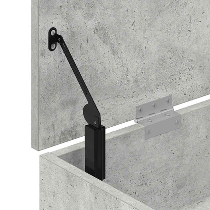 Schuhbank Betongrau 102x30,5x45 cm Holzwerkstoff