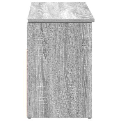 Schuhbank Grau Sonoma 102x30,5x45 cm Holzwerkstoff