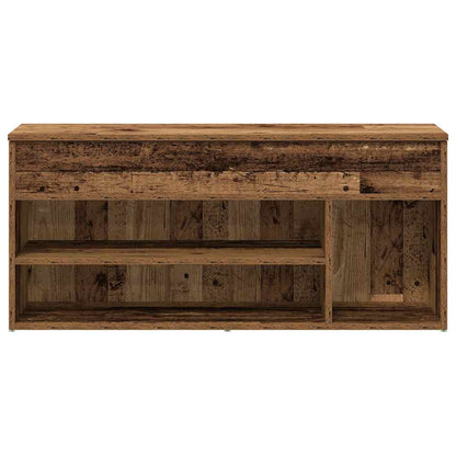 Schuhbank Altholz-Optik 102x30,5x45 cm Holzwerkstoff